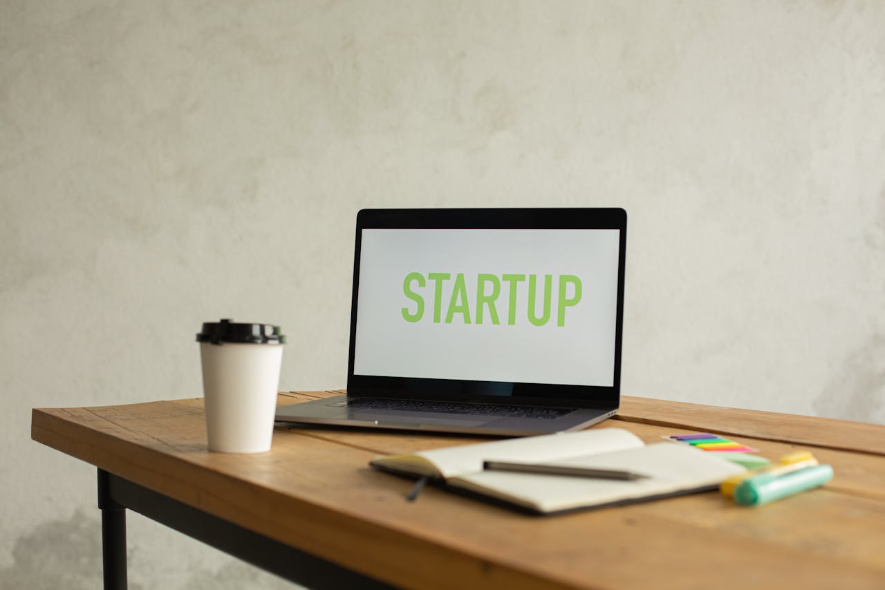 Startup team using CRM dashboard to manage leads